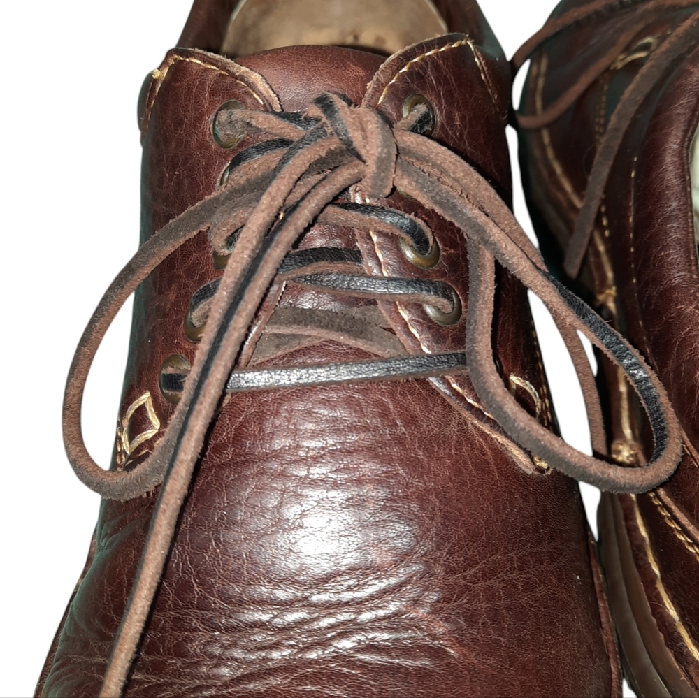 Born Crown Ravine Brown Leather Rugged Casual Oxford Shoes SZ 9 - Picture 6 of 13